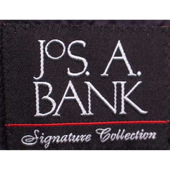 Jos A Bank Signature Silk & Wool 2 Button Blue Gingham Check Blazer Mens 46R - Picture 11 of 15